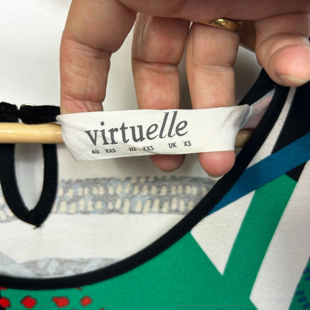 Virtuelle Multicoloured Top - Size 12/XXS