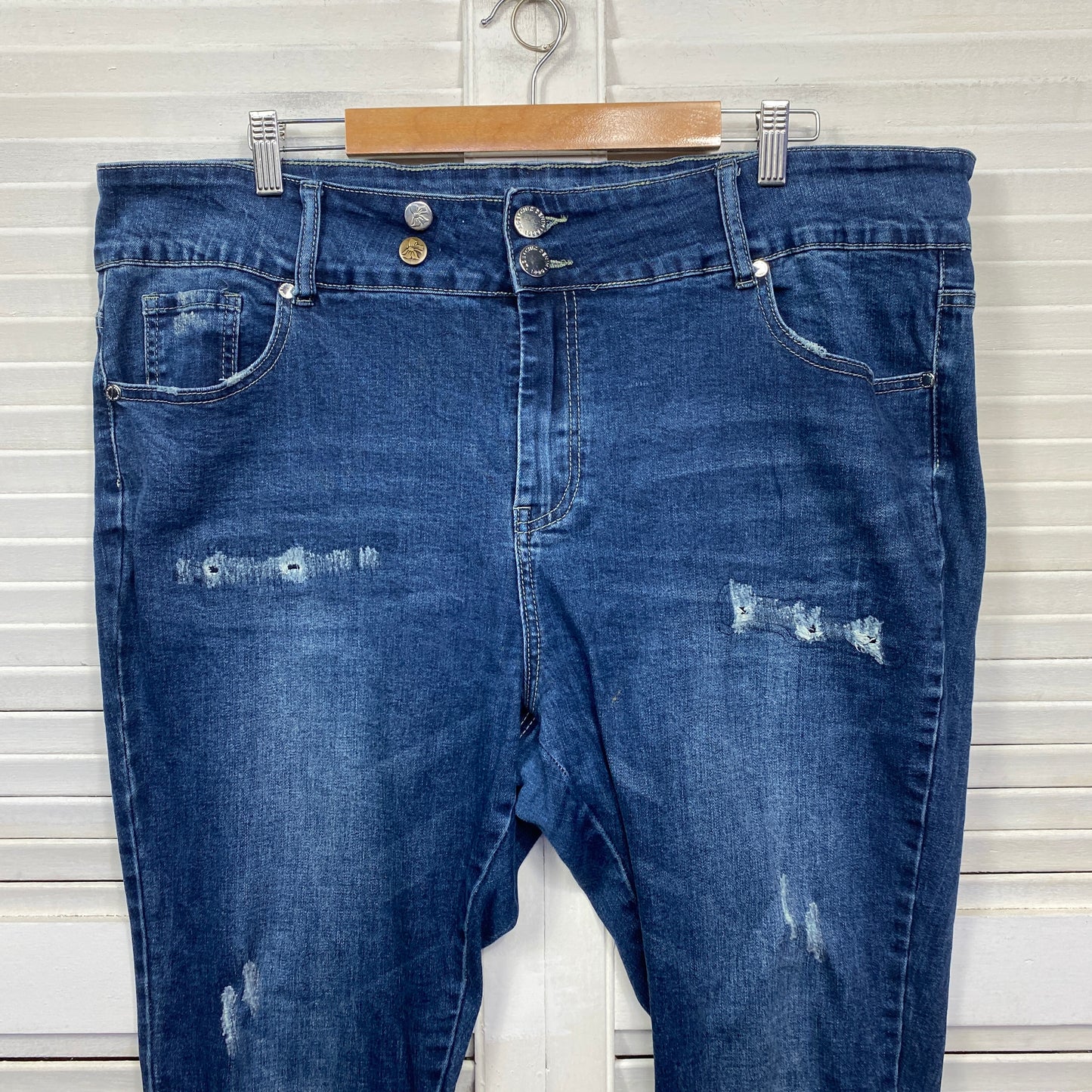 City Chic Denim Jeans Size 18 Plus Asha High Rise Ankle Grazer