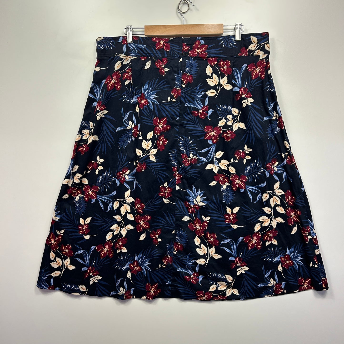 Preview Skirt Size 20 Floral Multicoloured Pockets Cotton Blend