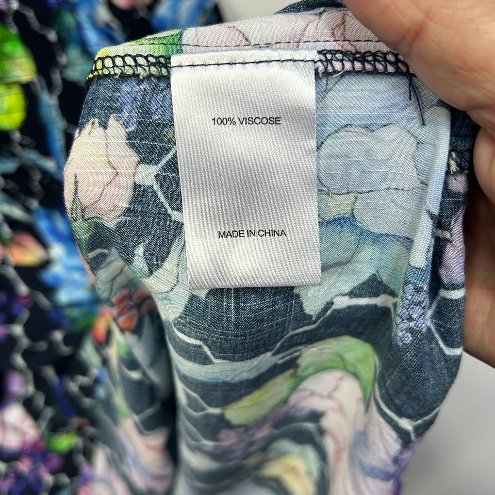 Virtuelle Multicoloured Floral Top - Size 14