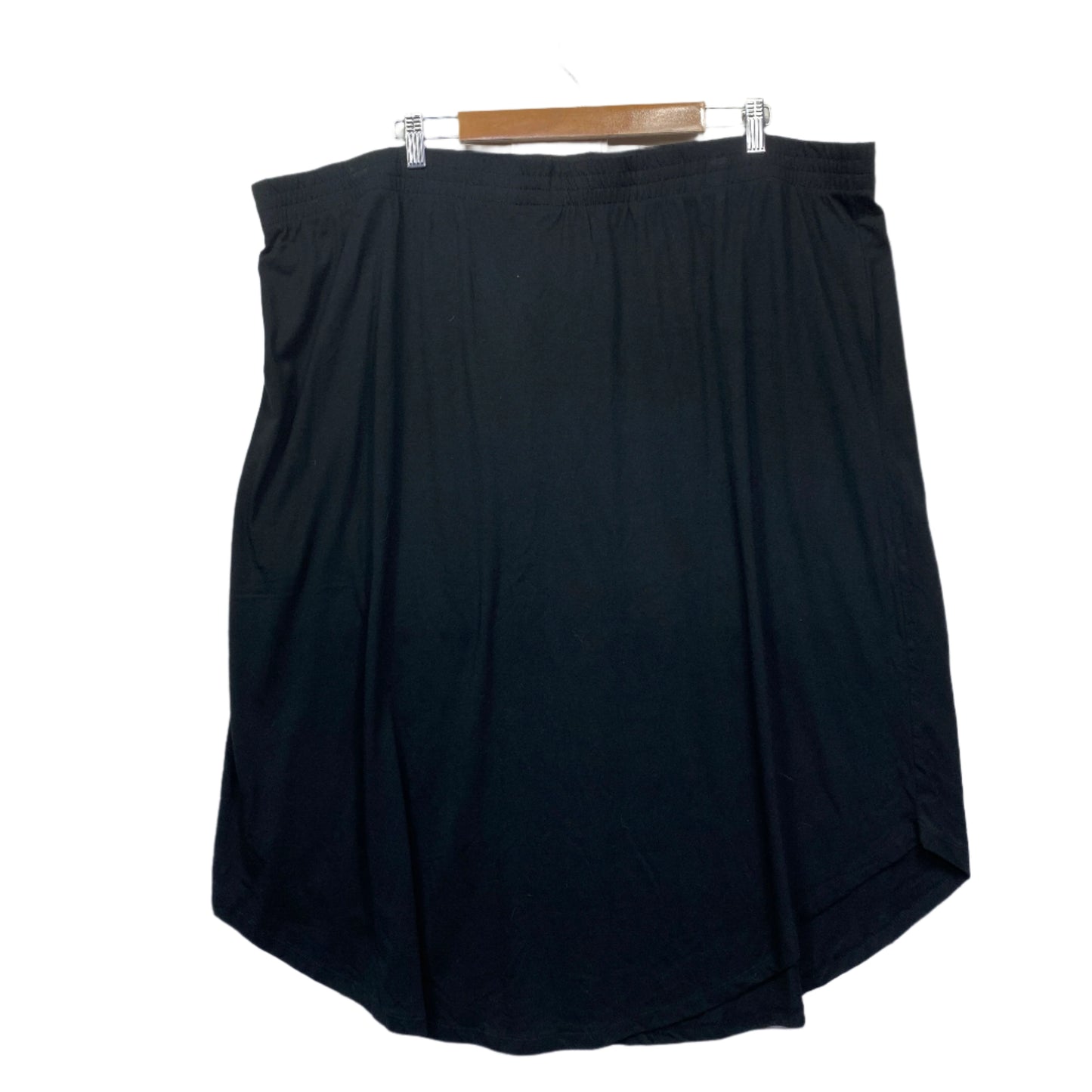 Alexia Skirt Size 26 Black Knee Length Drawstring Waist New