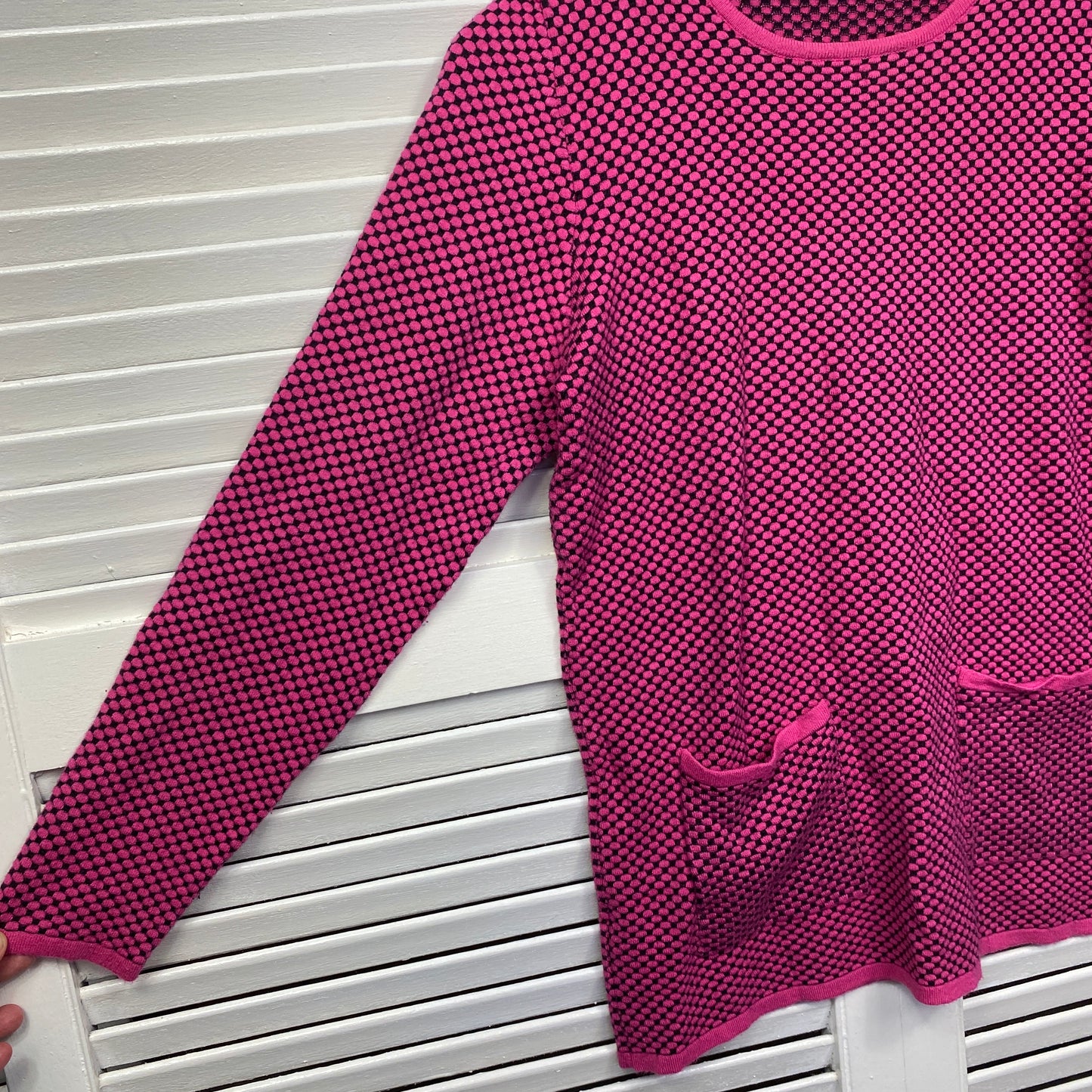 Noni B Knit Top Size 14 Large Pink Long Sleeve