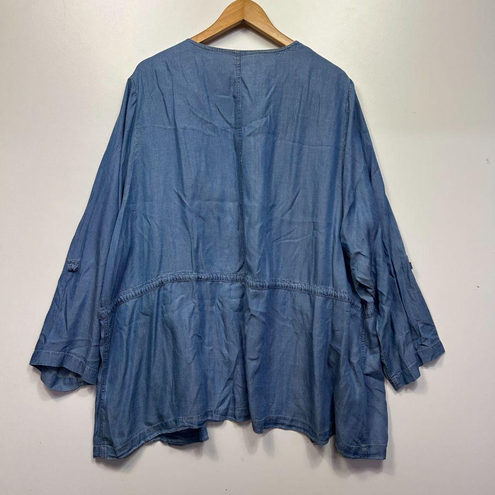 Beme Blue Chambray Jacket - Size 26
