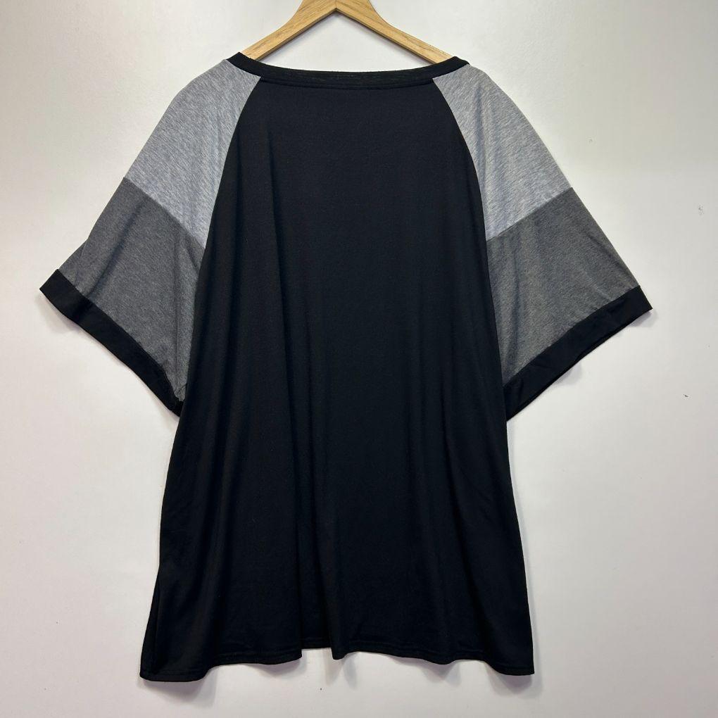 Bloomchic Black Colourblock Top - Size 30