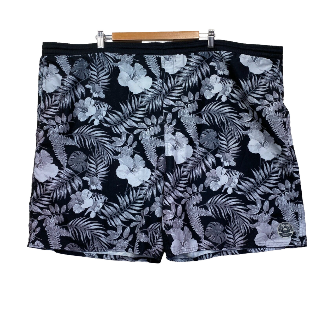 Iconic Soul Multicoloured Floral Big Tall Mens Board Shorts - Size 137