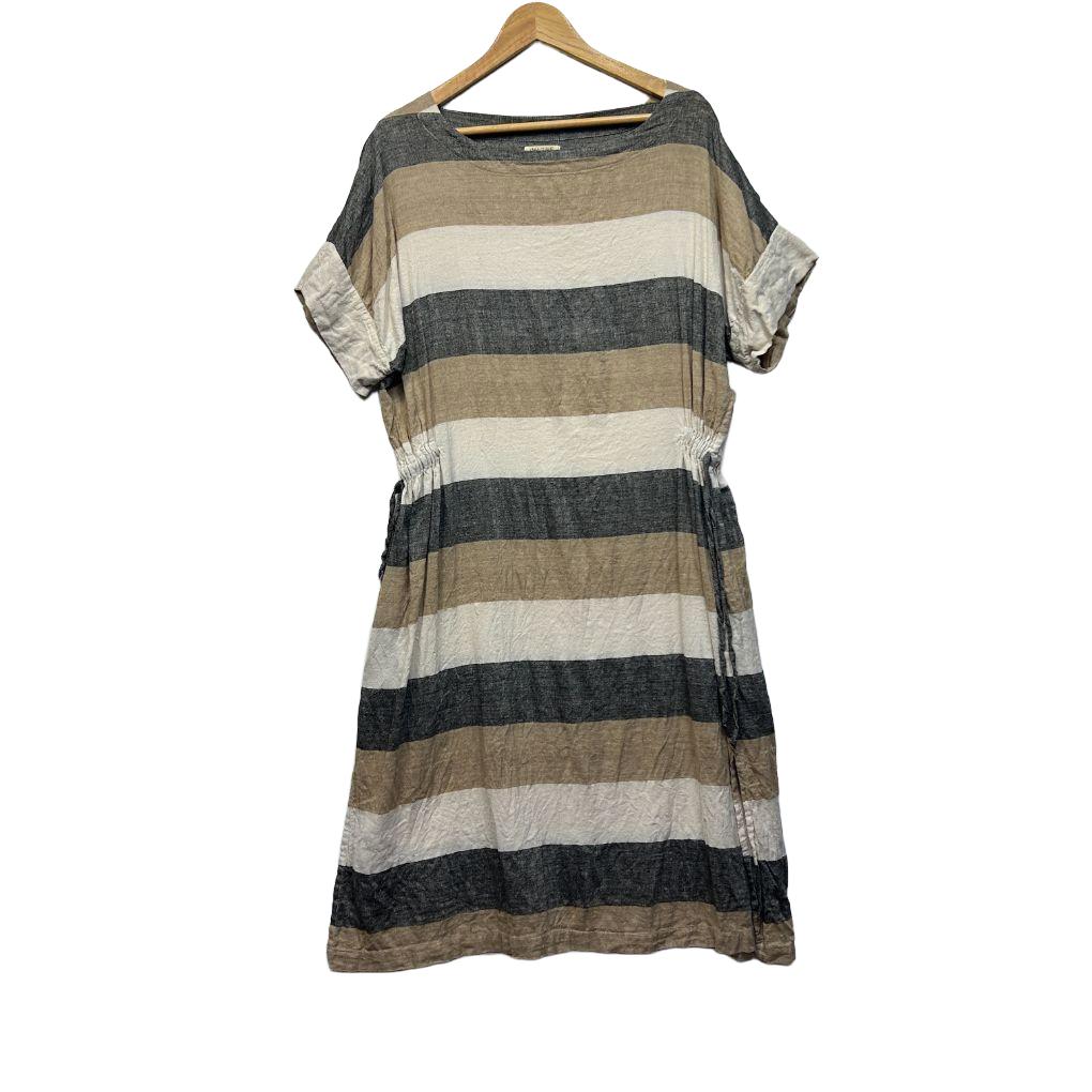 Imagine Striped Linen Dress - Size M/L