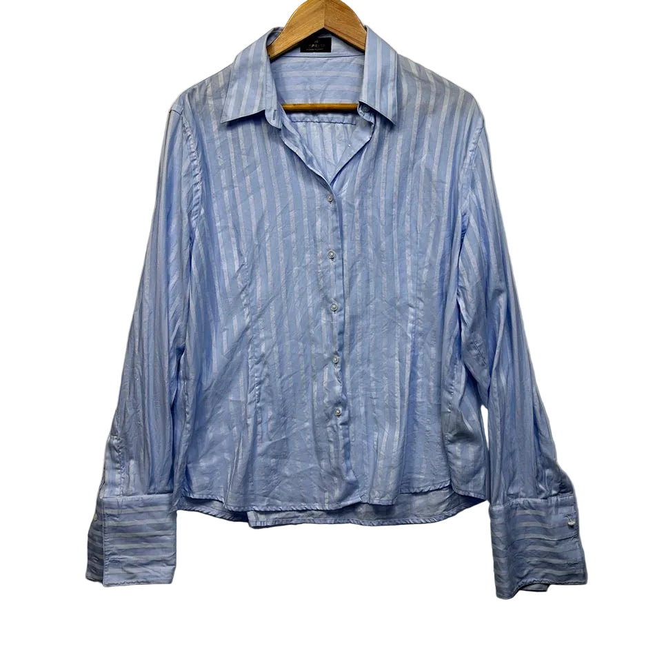 Impress Blue Cotton Shirt - Size 20