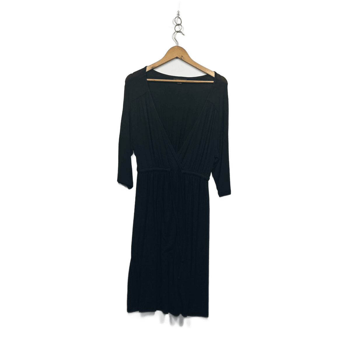 Intrigue Black Long Sleeve Shift Dress - Size XL