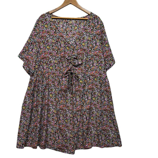 Isobelle Multicoloured Floral Dress - Size 26