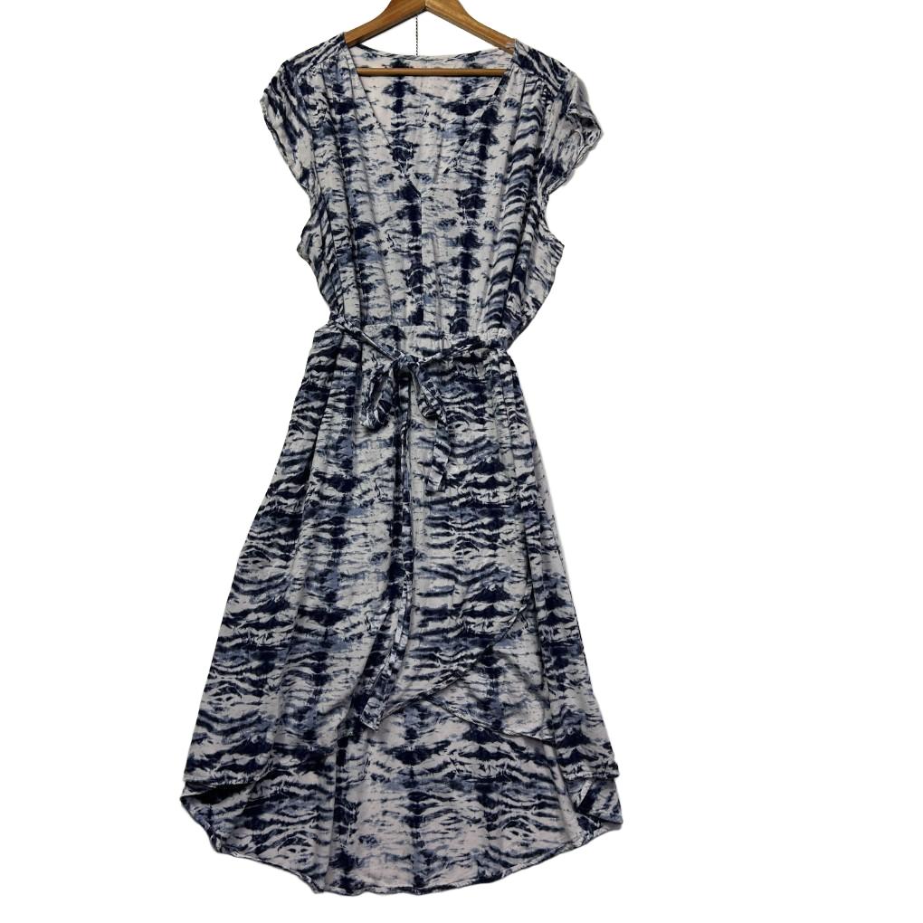 Isobelle Navy Tie-Dye Dress - Size 24