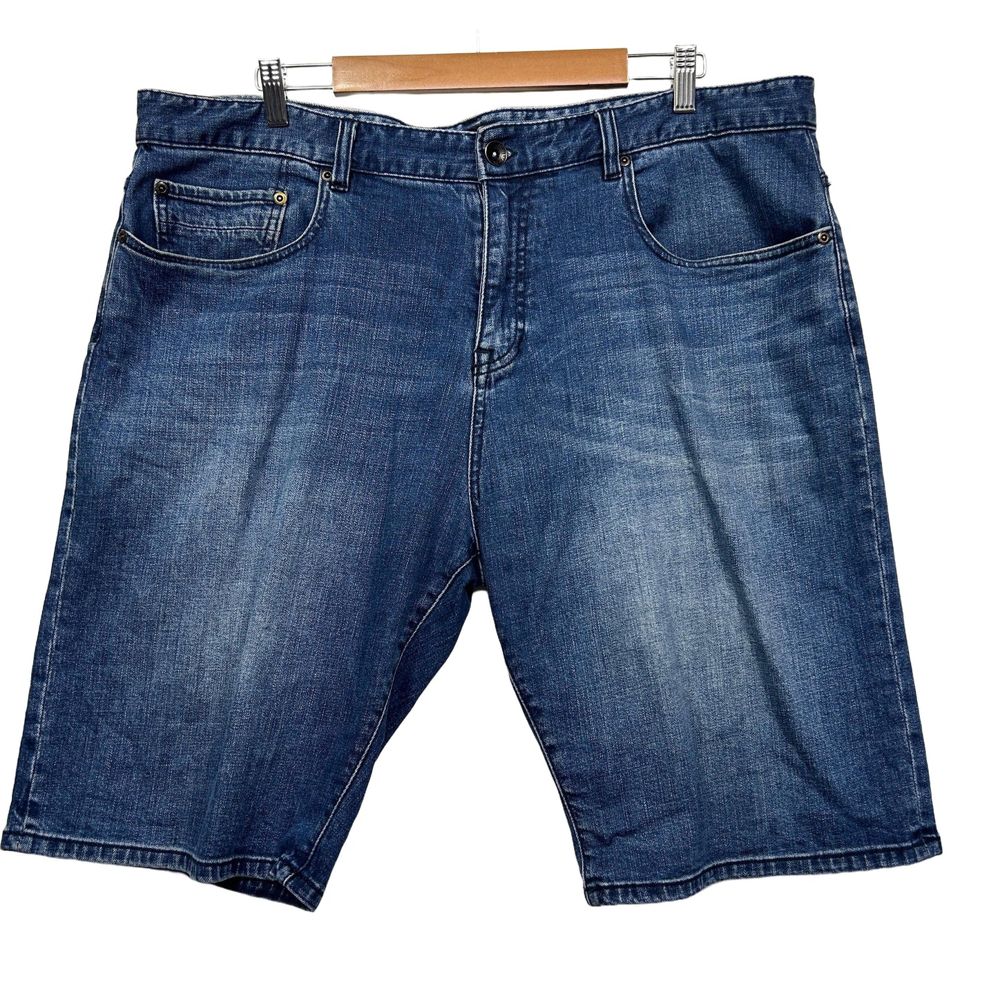 JAG Blue Cotton Denim Shorts - Size 40