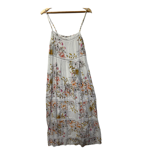 Jaase Cream Floral Boho Maxi Dress - Size XL