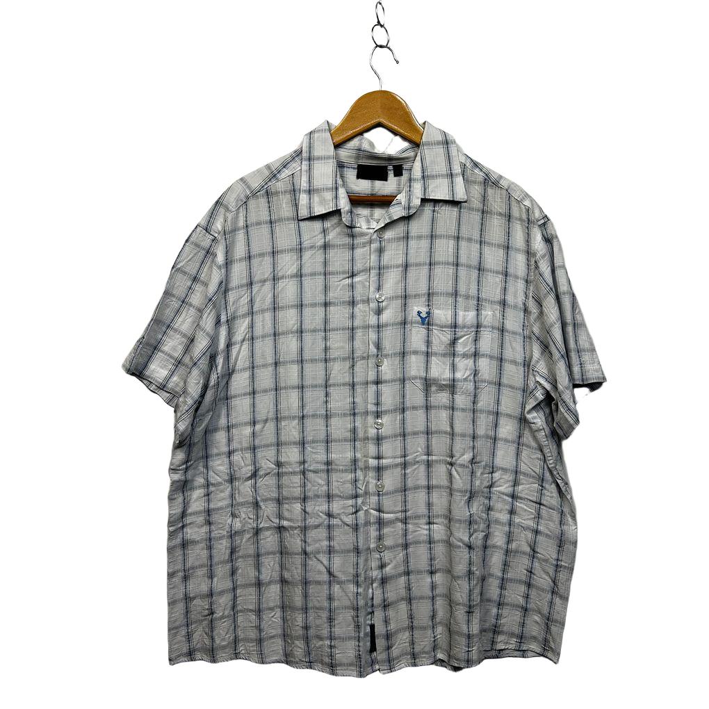 Jack Stone White Check Mens Shirt - Size 4XL