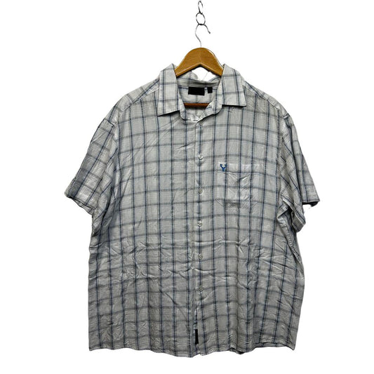 Jack Stone White Check Mens Shirt - Size 4XL
