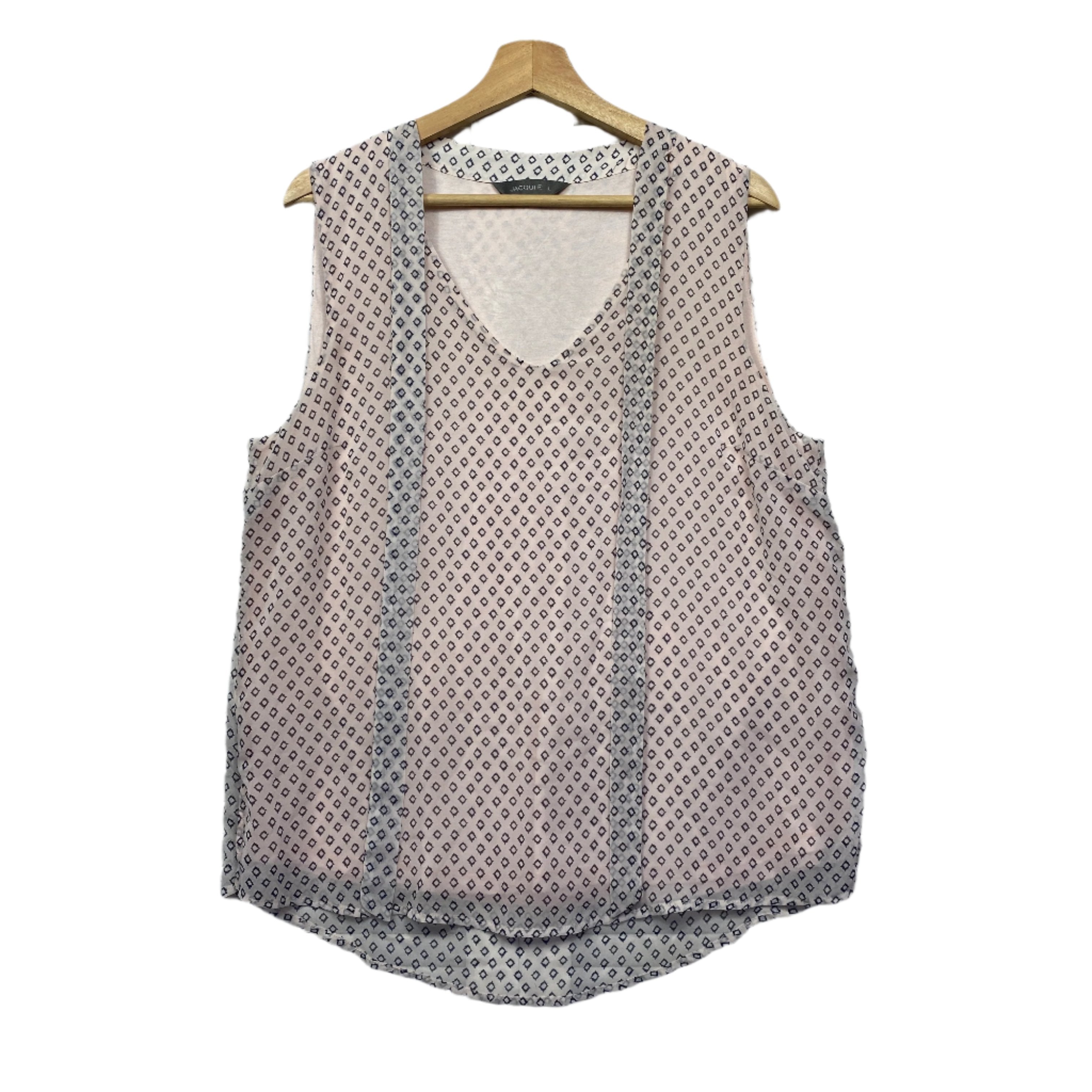 Jacqui E Sleeveless Top - Size L/14