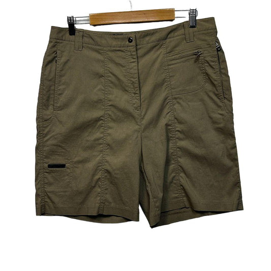 Jamie Sadock Khaki Bermuda Golf Shorts - Size 16