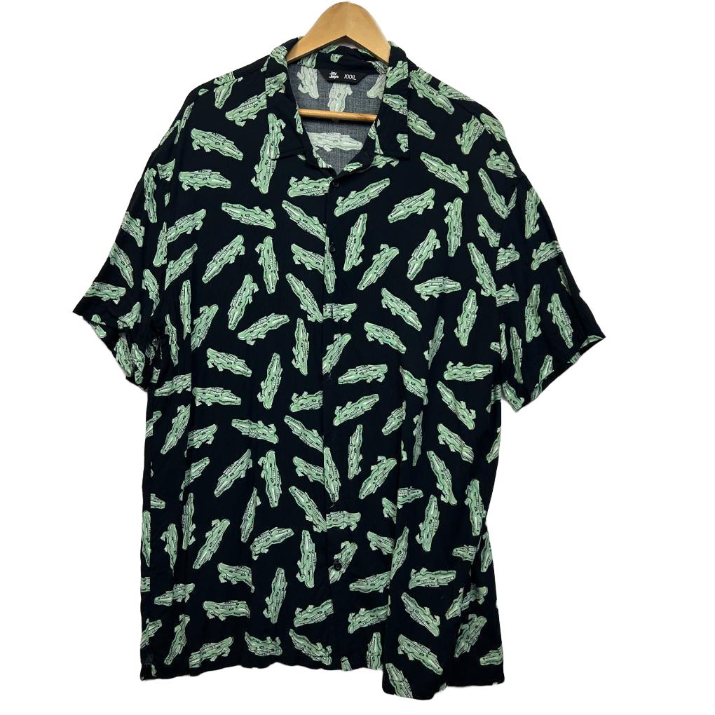 Jay Jays Black Crocodile Mens Shirt - Size 3XL