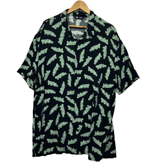 Jay Jays Black Crocodile Mens Shirt - Size 3XL