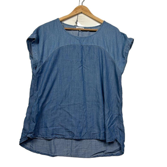 Jeanswest Blue Chambray Top - Size 16