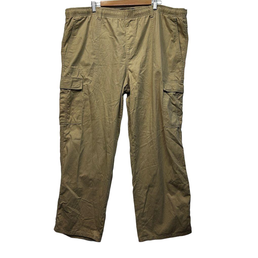 Joe & Co Khaki Cotton Cargo Pants - Size 6XL