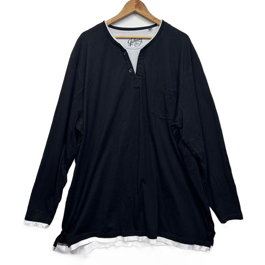 Johnny Bigg Black Cotton Long Sleeve Tshirt- Size 7XL