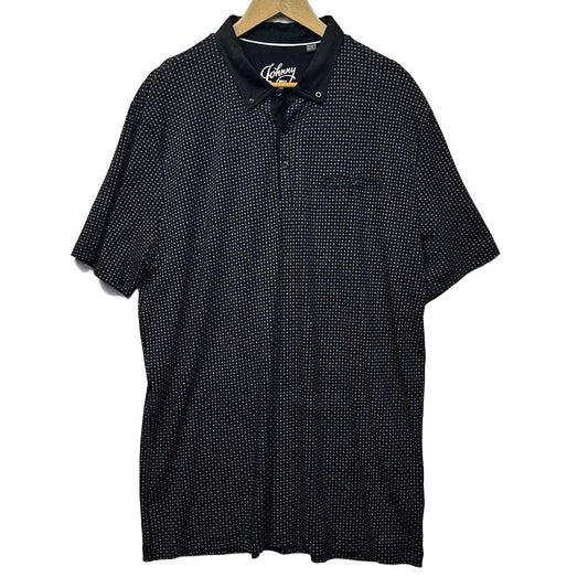 Johnny Bigg Black Cotton Polo Shirt - Size 3XL