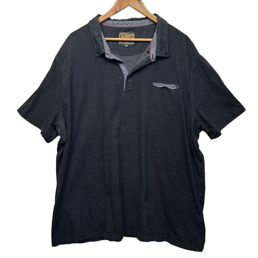 Johnny Bigg Black Cotton Polo Shirt - Size 5XL