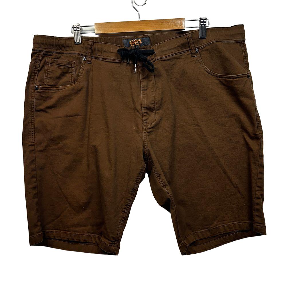 Johnny Bigg Brown Cotton Mens Shorts - Size 44