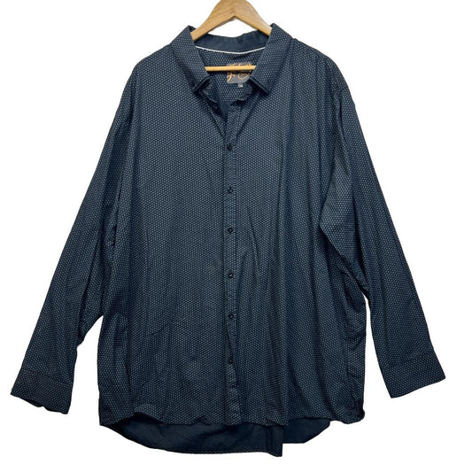 Johnny Bigg Navy Cotton Shirt - Size 7XL