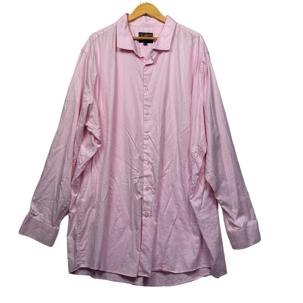 Johnny Bigg Pink Cotton Shirt - Size 7XL