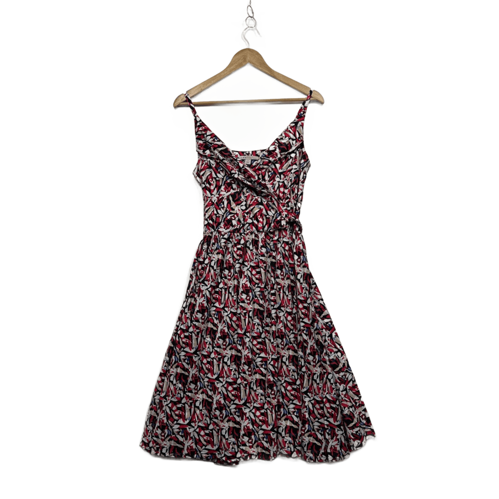 Jump Multicoloured Fit & Flare Midi Dress - Size 14