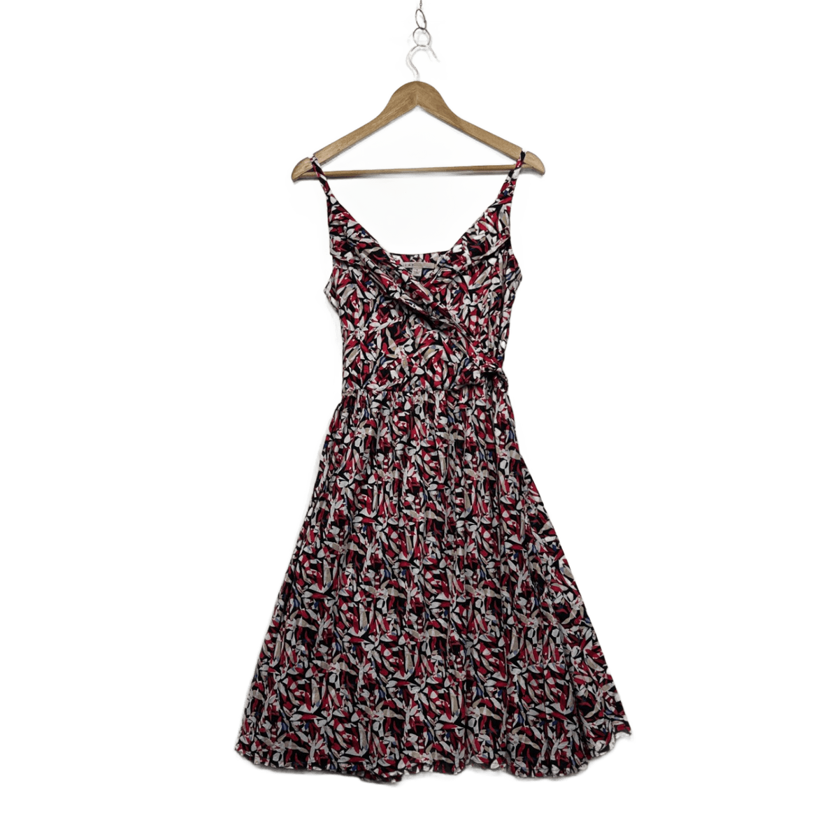 Jump Multicoloured Fit & Flare Midi Dress - Size 14