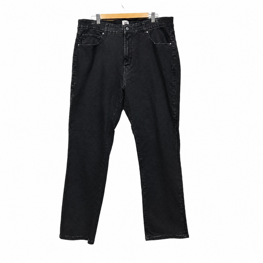 Just Jeans Black Reformed Straight High Rise Plus Size Jeans - Size 20F