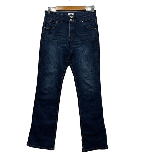 Just Jeans Blue Bootcut High Rise Full Length Jeans - Size 12