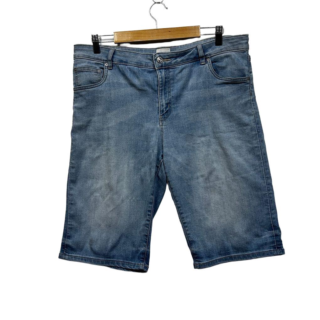 Just Jeans Blue Denim Shorts - Size 14 (fault - mark)