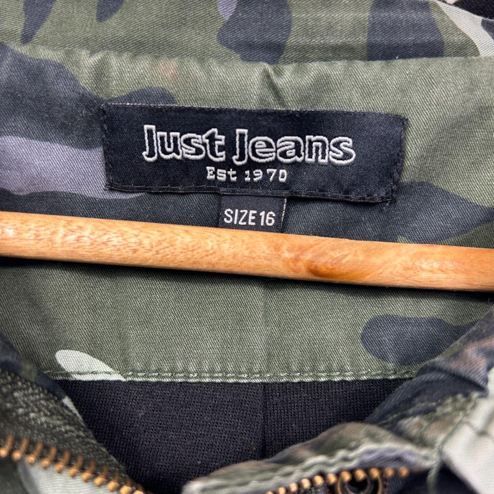 Just Jeans Camo Jacket - Size 16