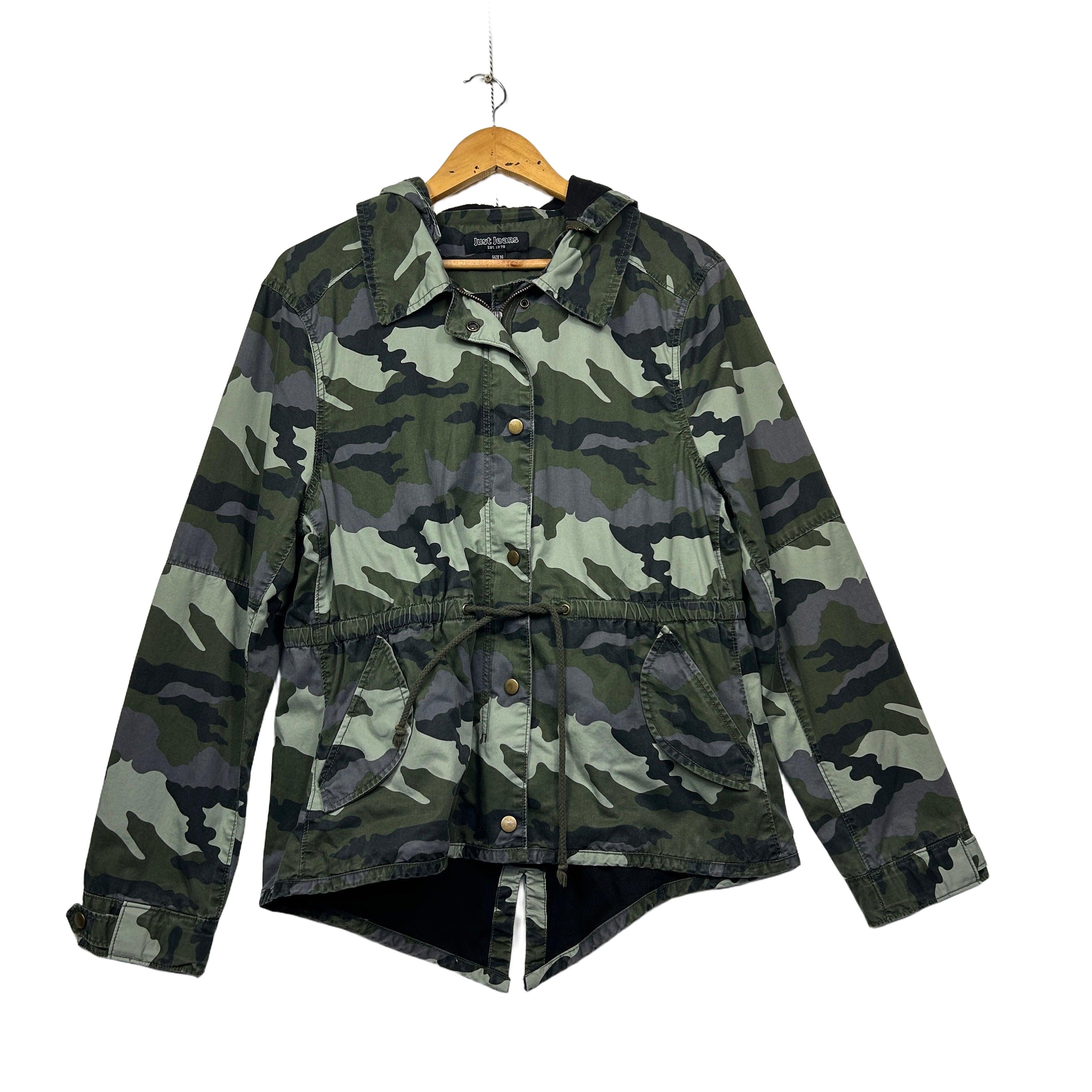 Just Jeans Camo Jacket - Size 16