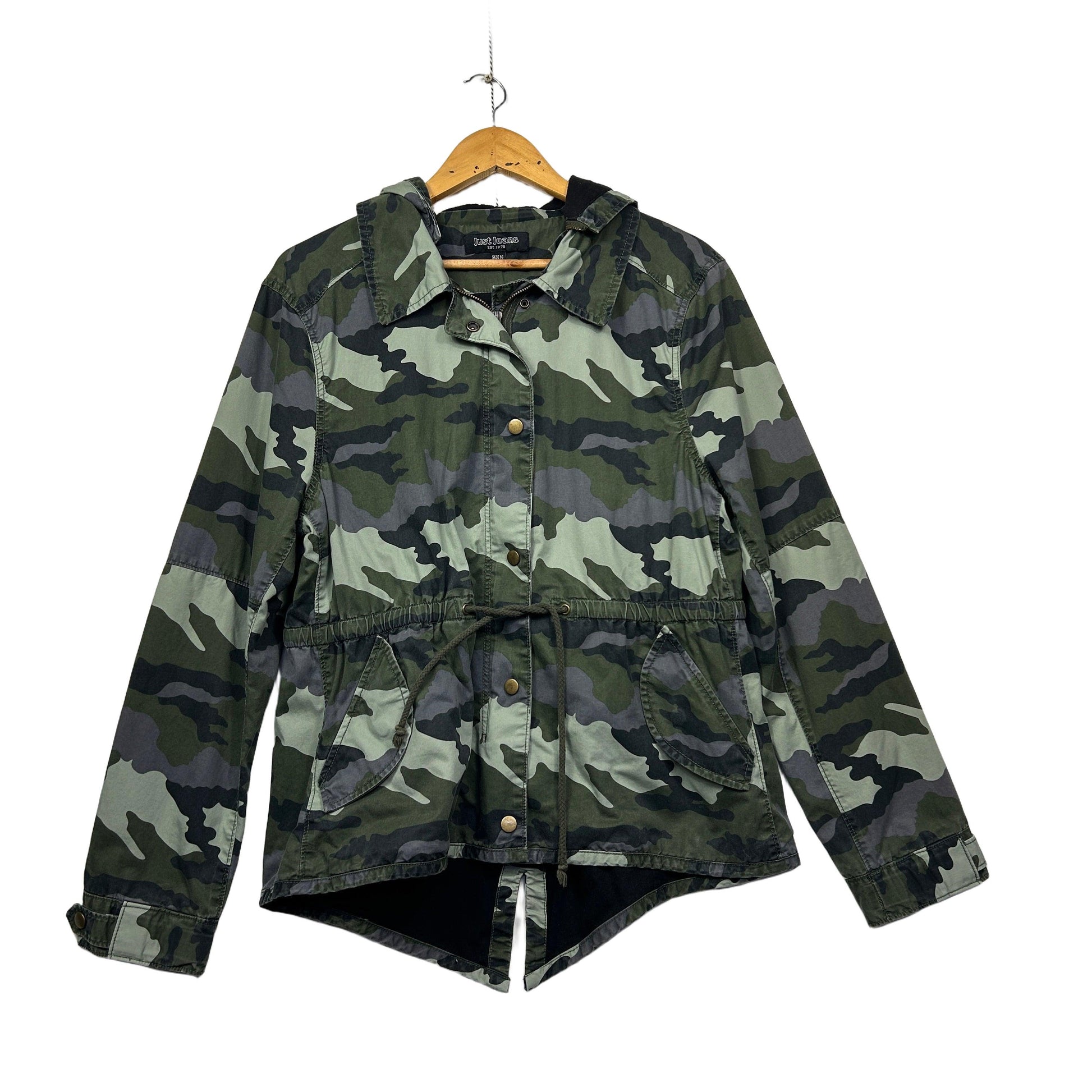 Just Jeans Camo Jacket - Size 16