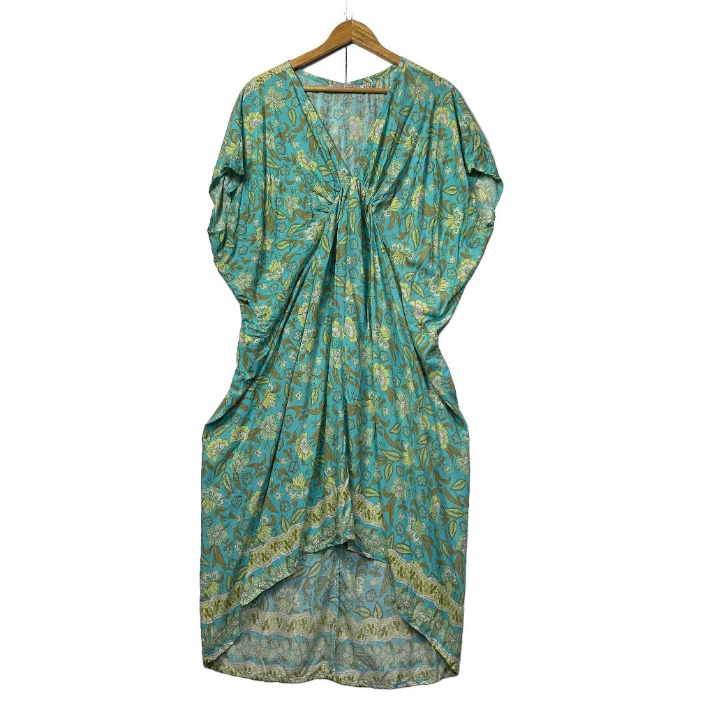 Juwita Ariana Teal Kaftan Dress - L/XL - Fits up to 22