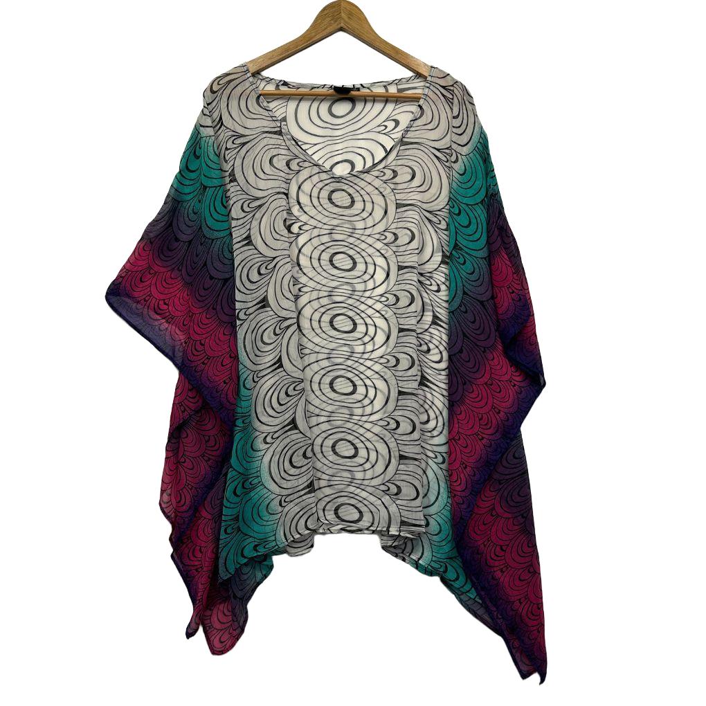 Kaftan Sheer Top - Size 12 (Oversized)