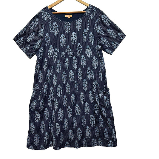 Karma East Navy Cotton Dress - Size XXL