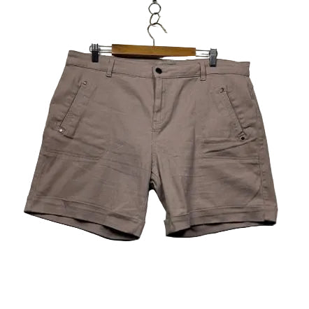 Katies Dusty Pink Cuffed Shorts - Size 18