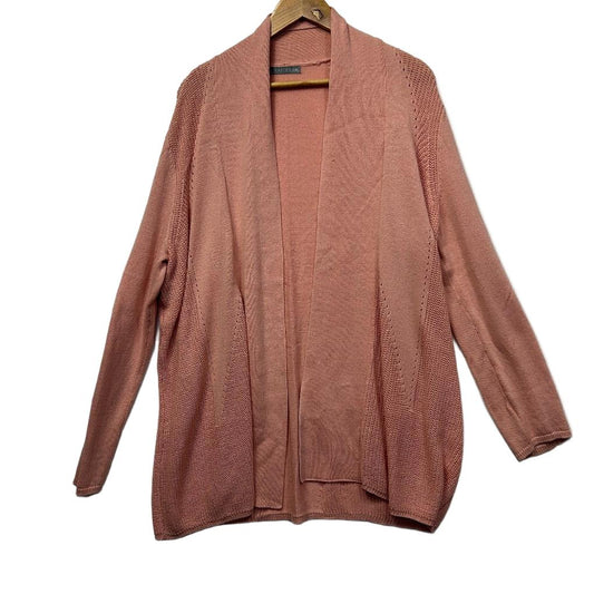 Katies Peach Knit Cardigan - Size 2XL