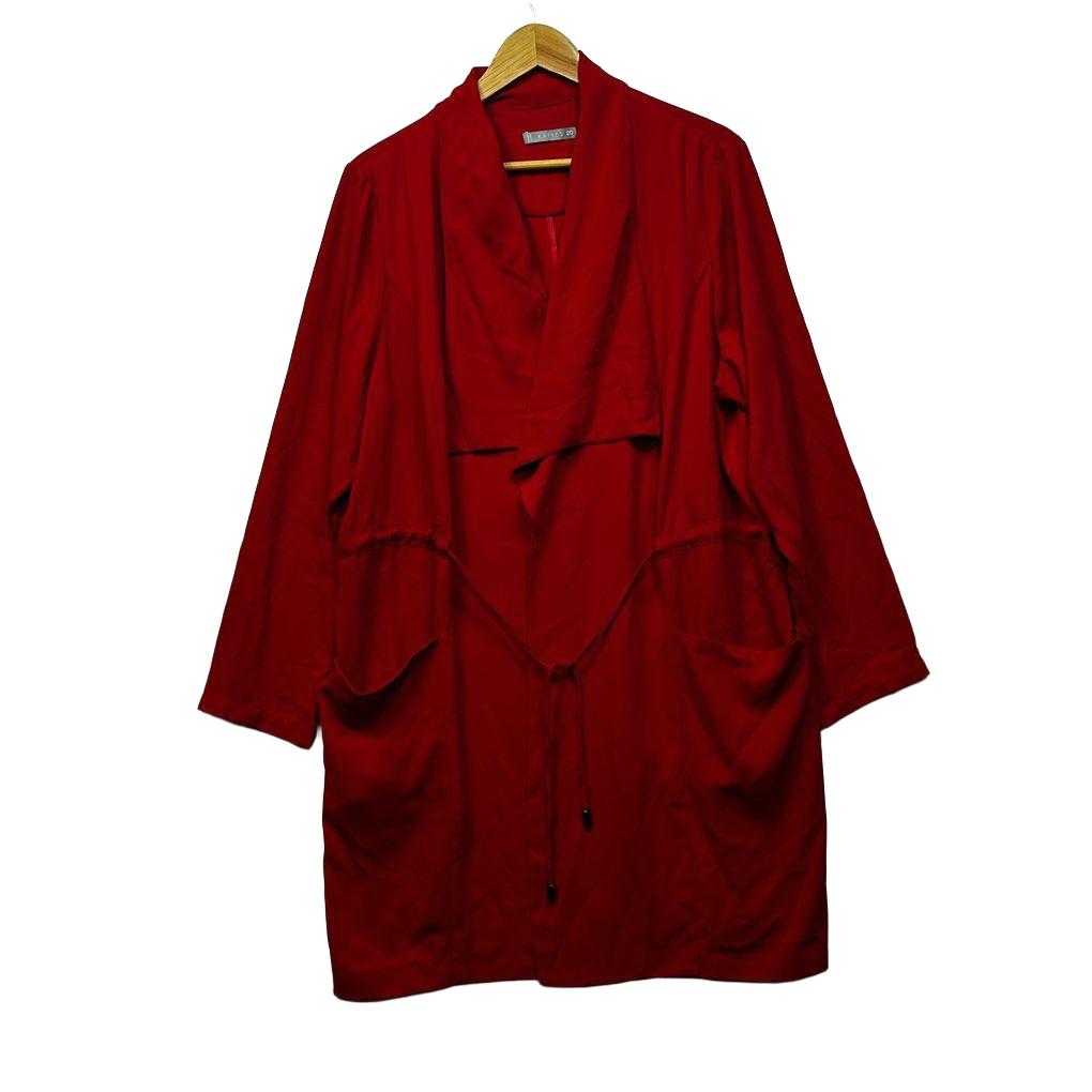 Katies Red Longline Plus Size Jacket - Size 20