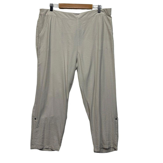 Katies Stone Crop Pants - Size 18