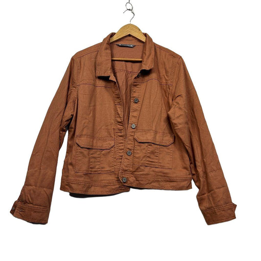 Katies Tan Cotton Jacket - Size 18