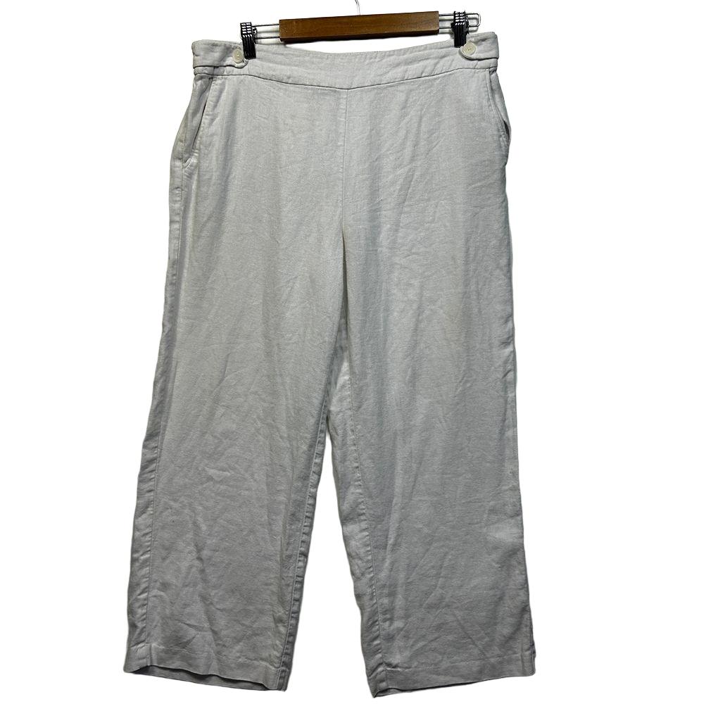 Katies White Linen Pants - Size 14