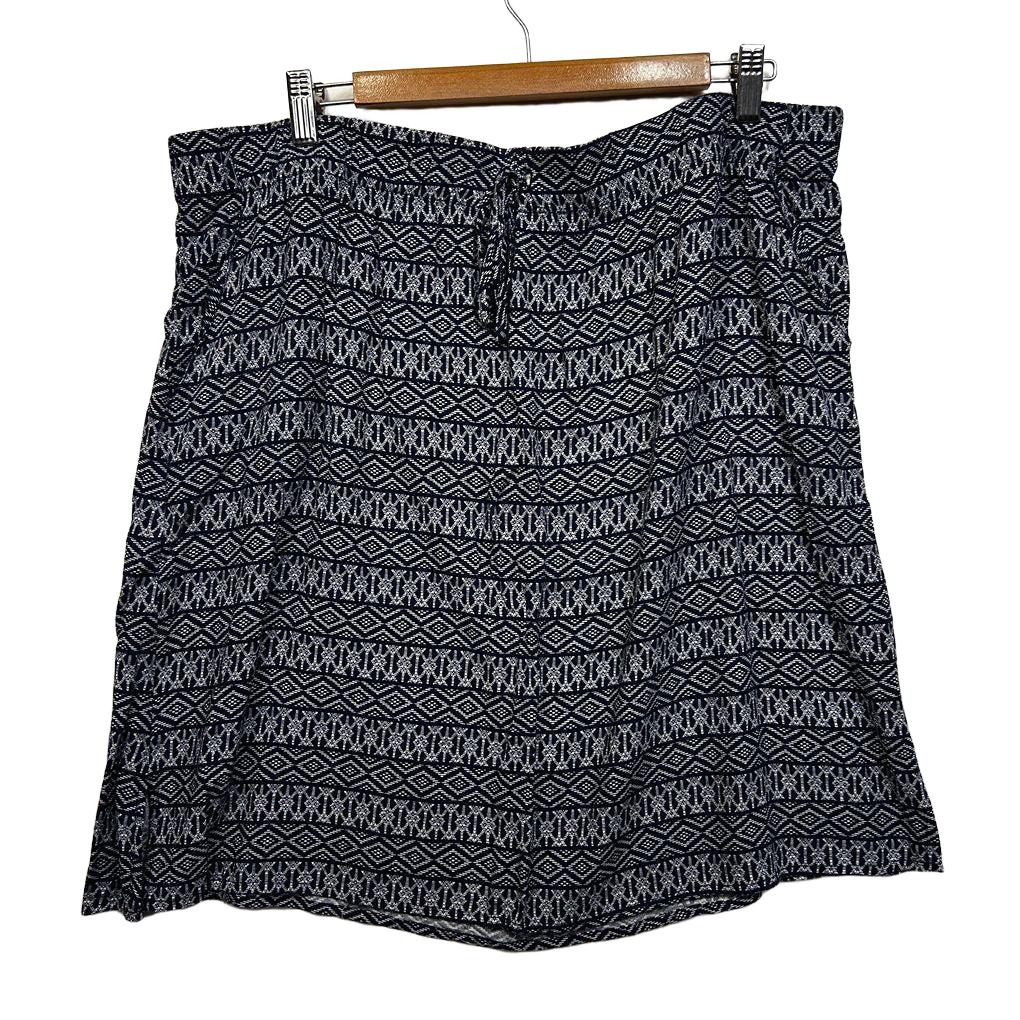 Katies Navy Print Skirt - Size 18