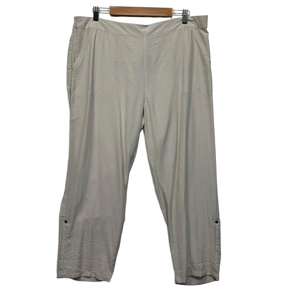 Katies Stone Crop Pants - Size 18