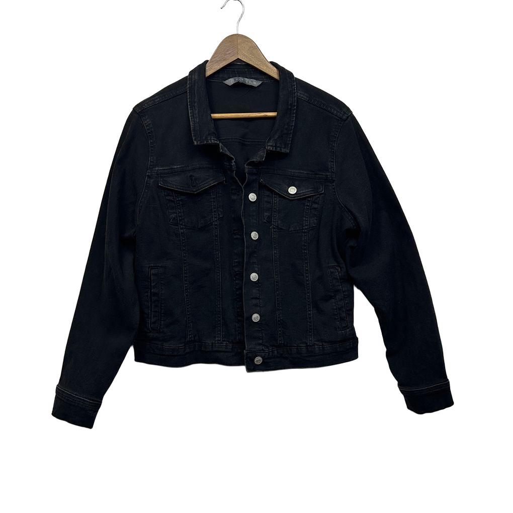 Katies Black Denim Jacket - Size 18